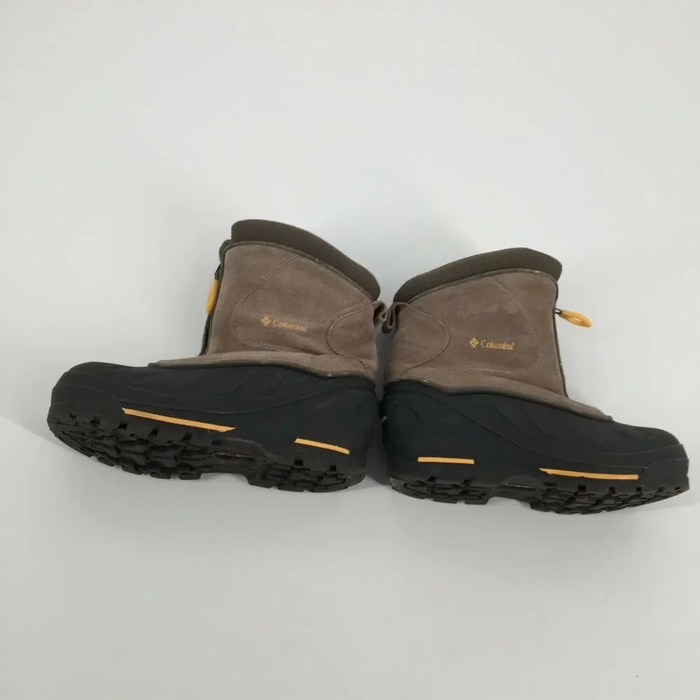 Columbia Bugazip Too JR Snow Boots Size 2 Kids Brown Black Zip Outdoor Winter